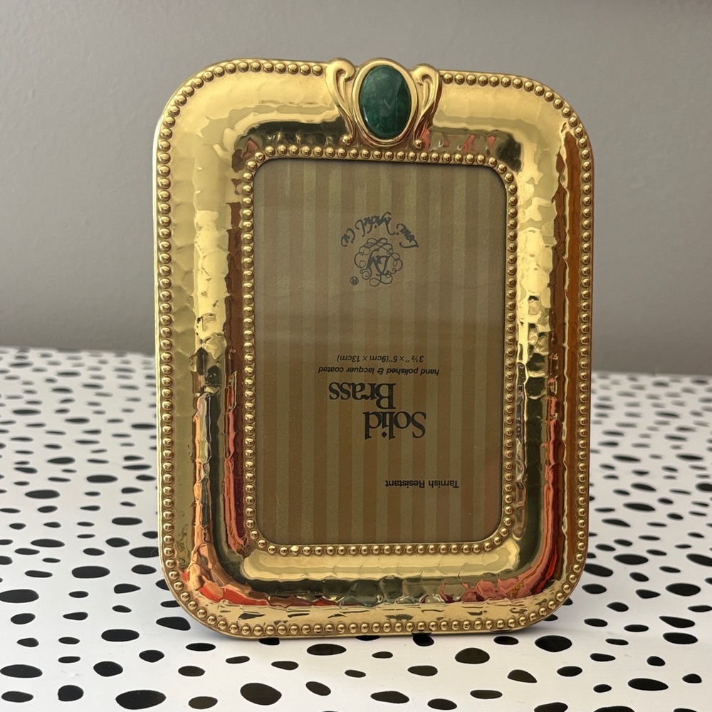 Solid Brass Frame Loui Michel 3.5”x5”